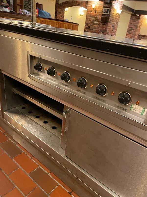 Carvery counter heater controls