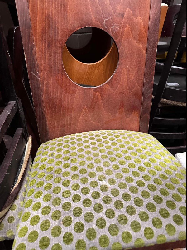 Chairs with Round Cut out detail