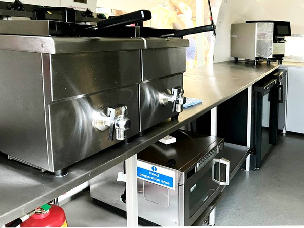 Fully kited catering trailer for sale