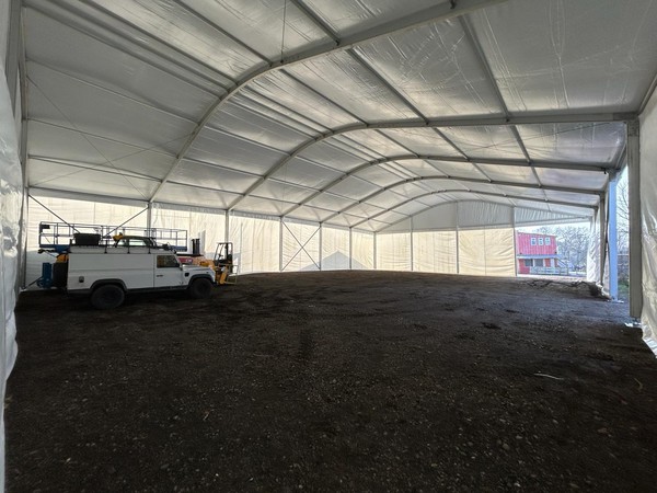 Warehouse marquee for hire
