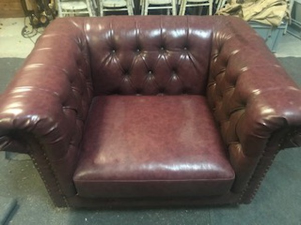 Secondhand Faux Leather Chesterfield Sofas