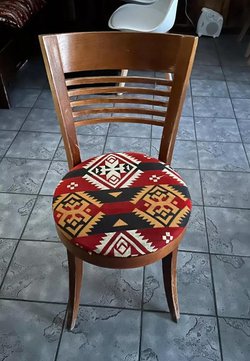 Used cafe / bistro chairs with round seat