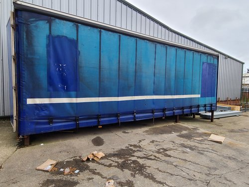Blue Box Curtain Sided Trailer Body Blue Box Curtain Sided Trailer Body