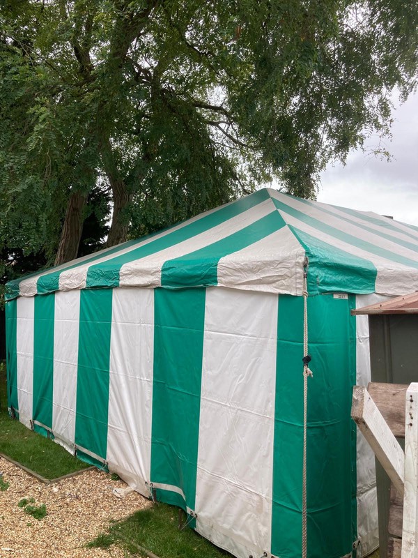 Buy Green and white Armbruster marquee 6m by 12m (20’ by 40’)