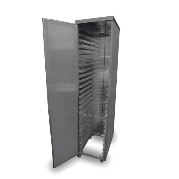 0.47m Stainless Steel Tray Trolley Cupboard For Sale