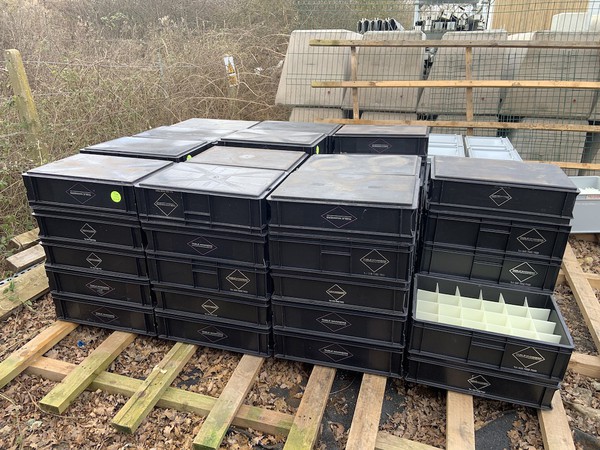 Black Rectangular Heavy Duty Storage Boxes