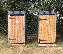 Matching Toilet and Shower shacks for sale