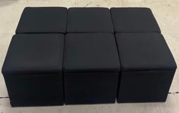 Secondhand 20x Black Foot Stool For Sale