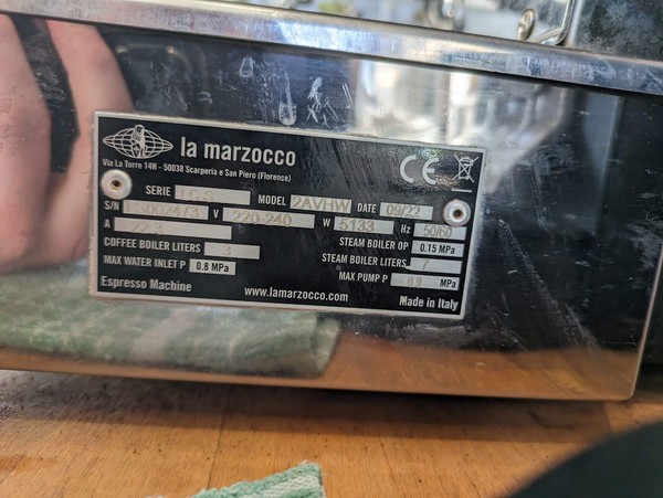 La Marzocco 2AVHW Coffee Machine