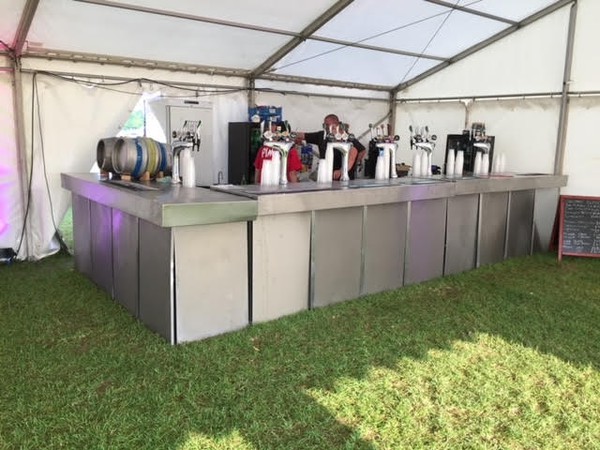 Stainless steel mobile bar counters