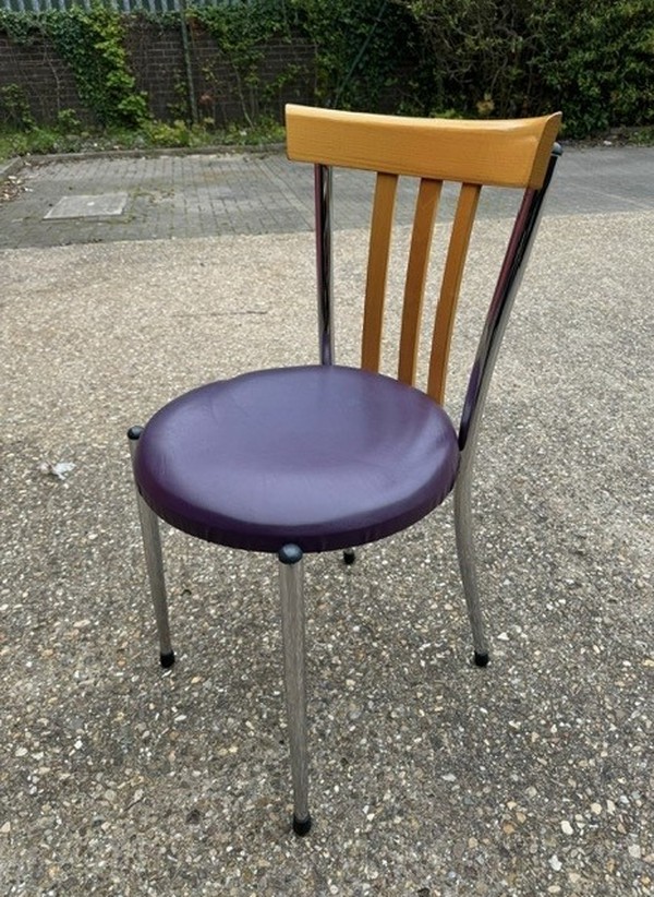 Secondhand 53x Retro Looking Dining Chairs For Sale