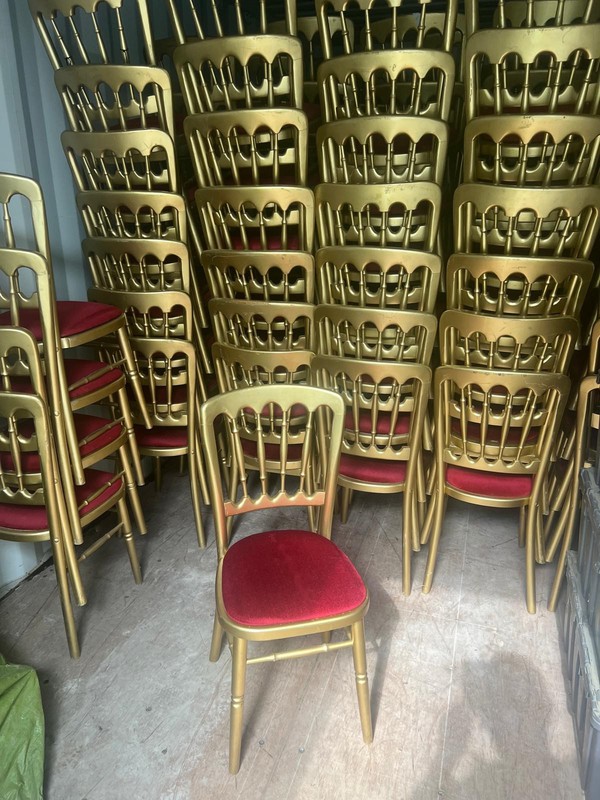 Secondhand Gilt Banqueting Chairs For Sale