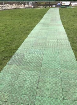 Green Plastic Marquee Pathway