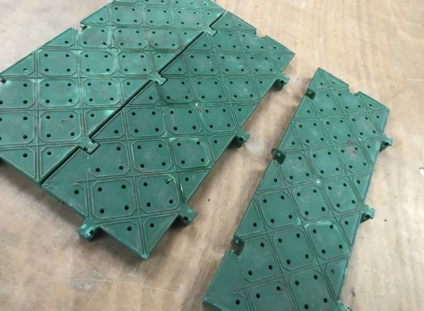 Interlocking Green Plastic Marquee Flooring