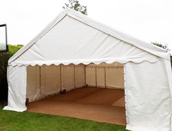 Secondhand Gala Tent 6m x 8m Marquee And 6m x 6m Canopy For Sale