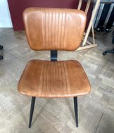 Brown Leather Dining Chairs