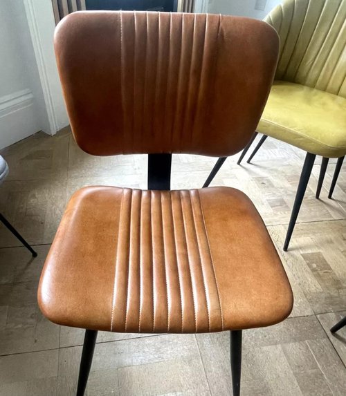 Brown and Green Leather Chairs Brown and Green Leather Chairs