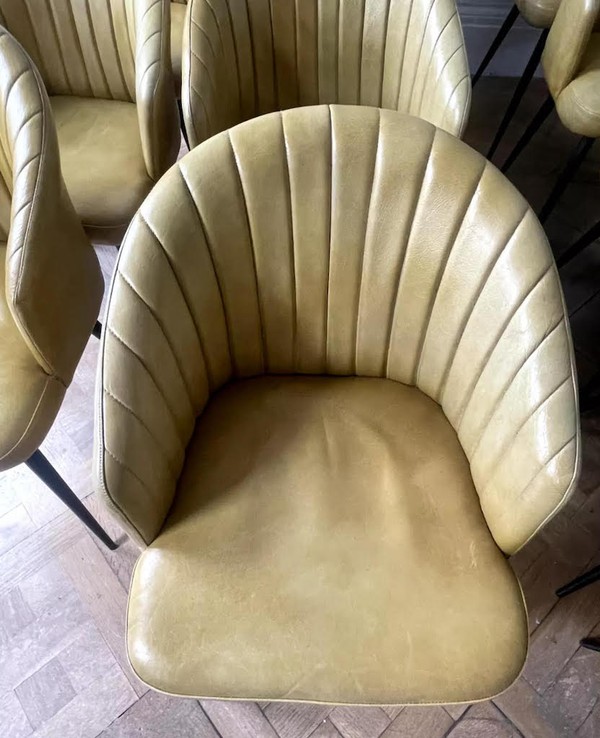 Mustard Leather Chairs