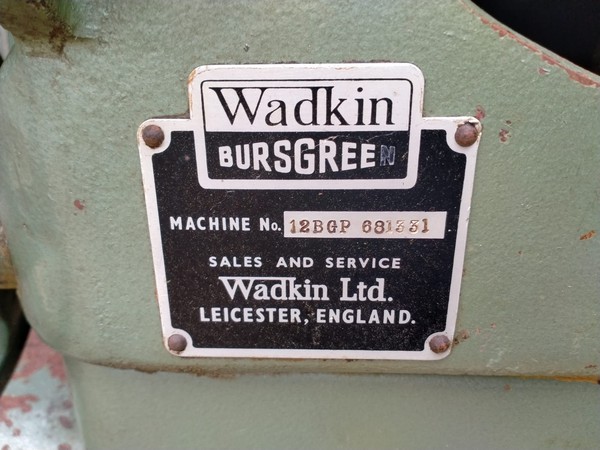 Wadkin Bursgreen 12 BGP Angle adjustment
