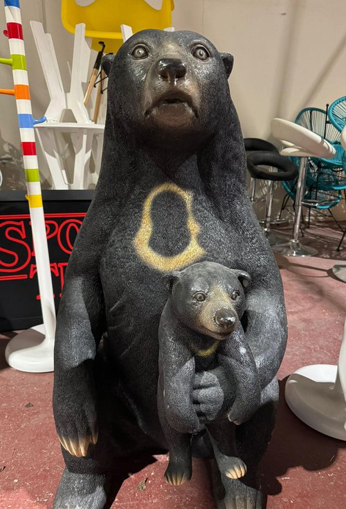 New Unused Bear And Cub Statue For Sale New Unused Bear And Cub Statue For Sale