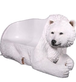 Secondhand 2m Giant Polar Bear Bench For Sale