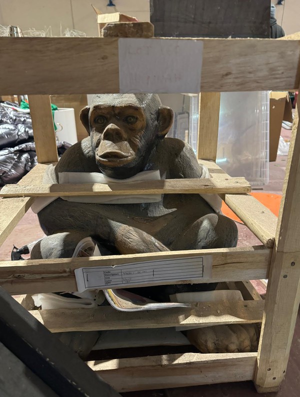 New Baby Chimpanzee Statue For Sale