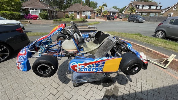 KZ125 Gearbox Kart for sale plus trailer, trolley, all spares, tyres, wheels & kart tools 3