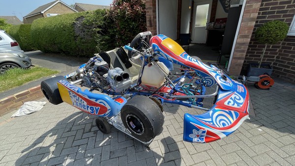 KZ125 Gearbox Kart for sale plus trailer, trolley, all spares, tyres, wheels & kart tools 1