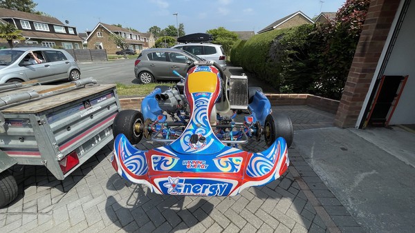 KZ125 Gearbox Kart for sale plus trailer, trolley, all spares, tyres, wheels & kart tools 2