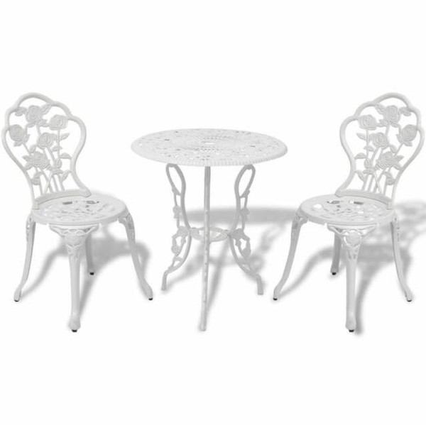10x Sets Of White Bistro Tables And Chairs