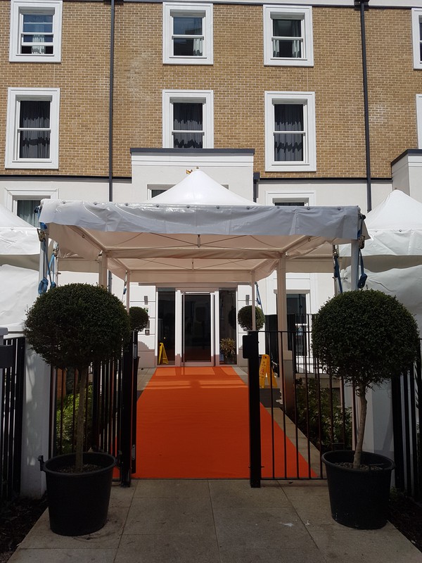 VIP entrance marquee