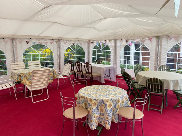 Secondhand 6m x 12m Marquee With Ivory Roof Lining For Sale