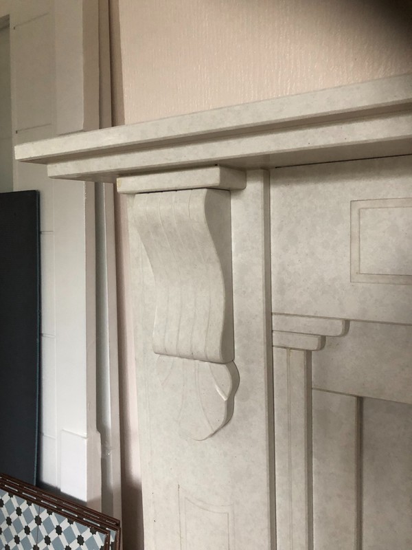 White Marble Fire Surround And Mantel
