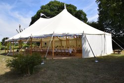 Canvas Pole Marquee - Barkers Celeste 40x60ft - Farnham, Surrey