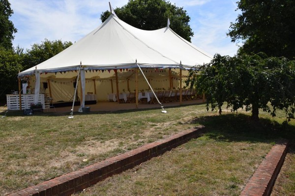 Canvas Pole Marquee - Barkers Celeste 40x60ft - Farnham, Surrey 4