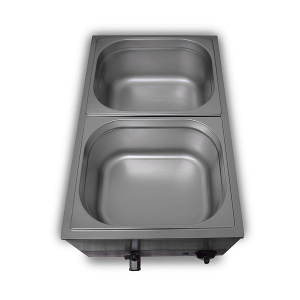 Two pan gastronorm Bain marie