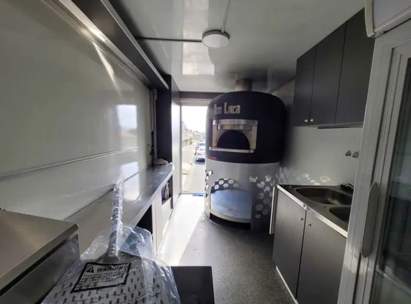 Food Truck Catering Van Wood Fired Pizza Van For Sale