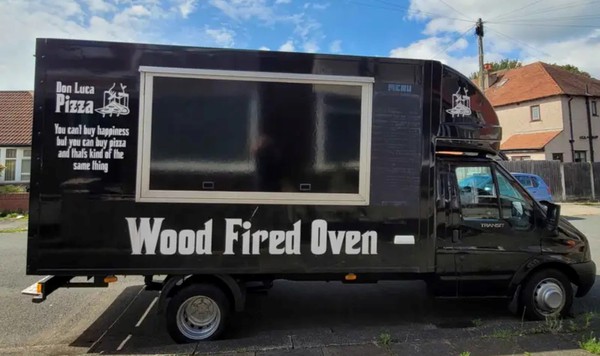 Secondhand Used Food Truck Catering Van Wood Fired Pizza Van For Sale