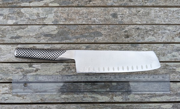 Used Global G56 Fluted Nakiri/Veg Knife For Sale