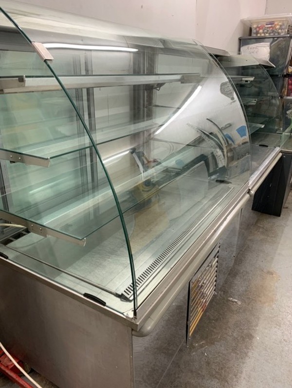 Used Set Of 3 Bakery Display Counters For Sale