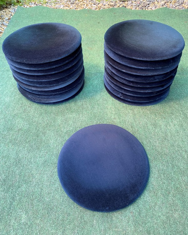 Blue Round Bistro Seat Pads For Sale