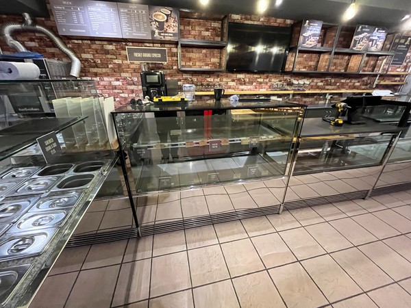 3x Modern Bakery Display Counters For Sale