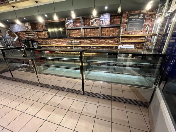 Secondhand 3x Modern Bakery Display Counters For Sale