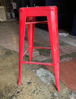 Secondhand 16x Metal Bar Restaurant Stools For Sale