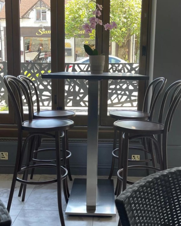 12 Bar Stools And 3 High Tables