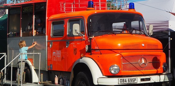 Used Fire Engine Catering Truck For Sale