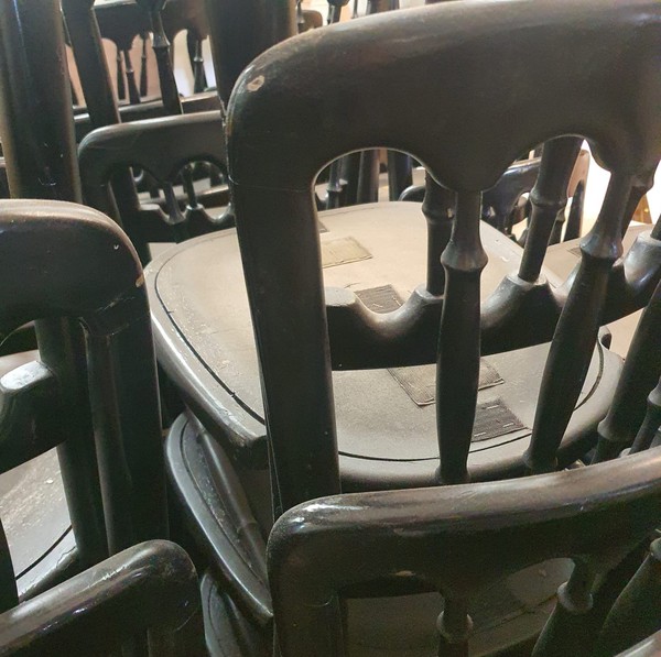 Secondhand 98x Black Cheltenham Chairs For Sale