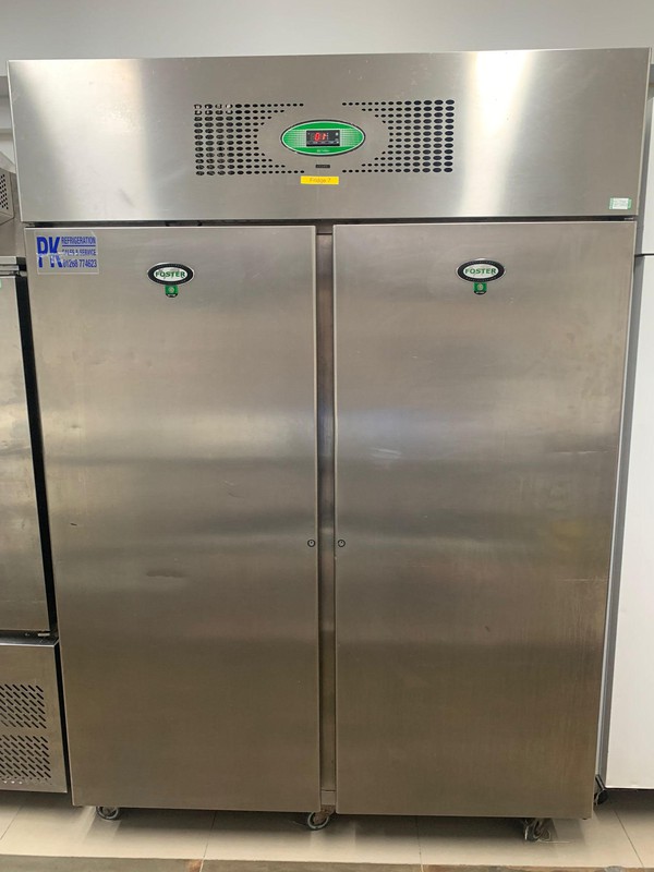 Secondhand Double Door Fridge Cabinet Foster EPROG1350H Reconditioned For Sale