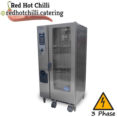 Secondhand Rational SCC201 20 Grid Combi Oven With Transport Trolley For Sale Secondhand Rational SCC201 20 Grid Combi Oven With Transport Trolley For Sale