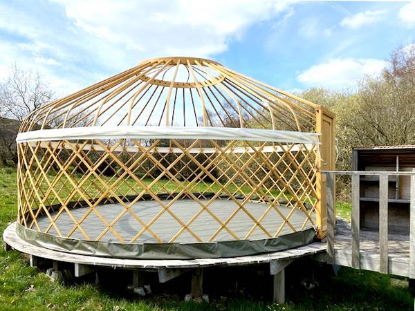 Yurt with Steam bent ash frame